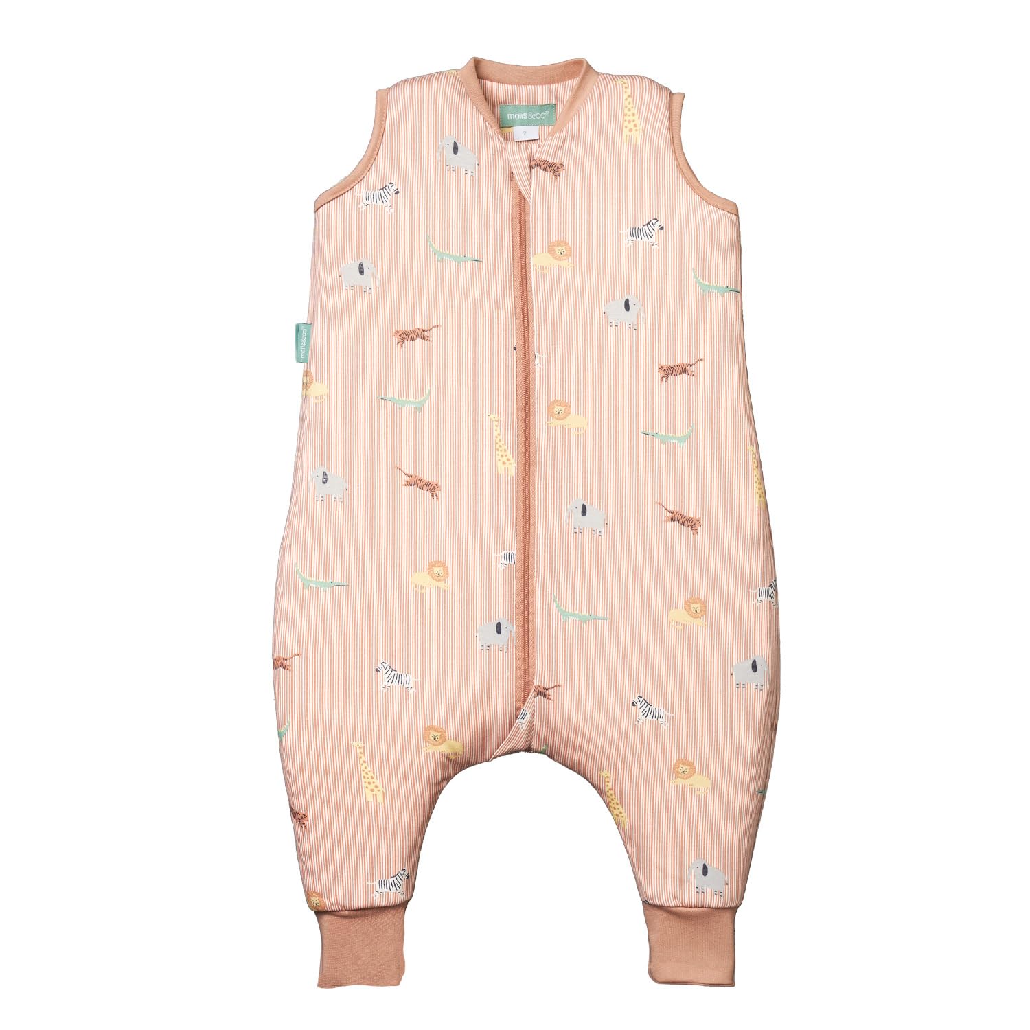 Molis & Co Jungle Molis&Co - Baby Sleeping Bag With Feet Tog 1 - Toddler Sleeping Bags With Legs 1.0 Tog - Soft And Cozy Baby Wearable Blanket For Infants & Toddlers - 100% Cotton (Oeko-Tex) (, 1 Years)