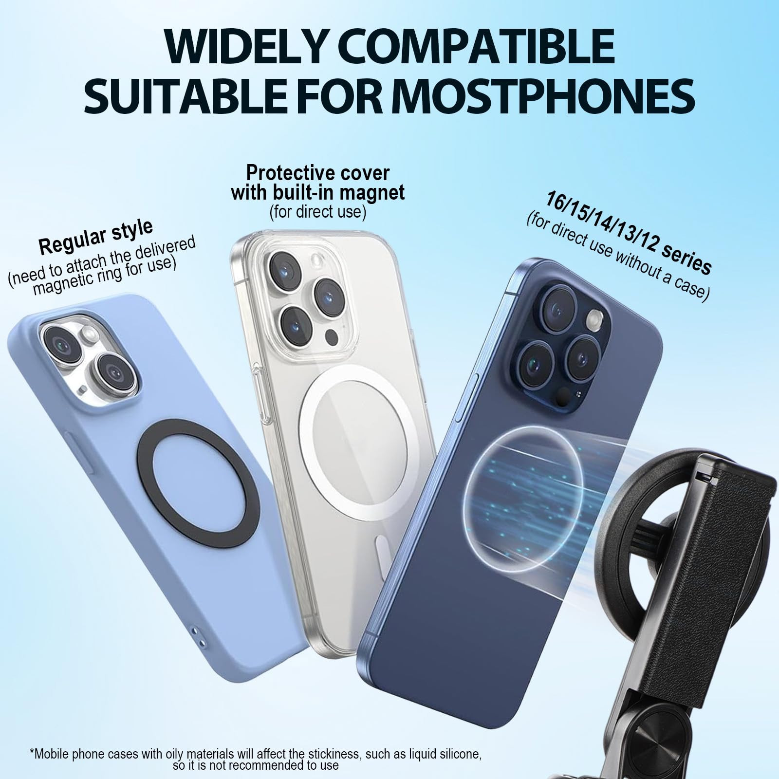 4 in 1 Multifunktionaler Magnetischer Selfie Stick, Growalleter Tragbarer Quadruped Ständer Mini Taschen Selfie Stick, 360° Drehung, für iPhone/ Android, Videoaufnahme & Vlogging