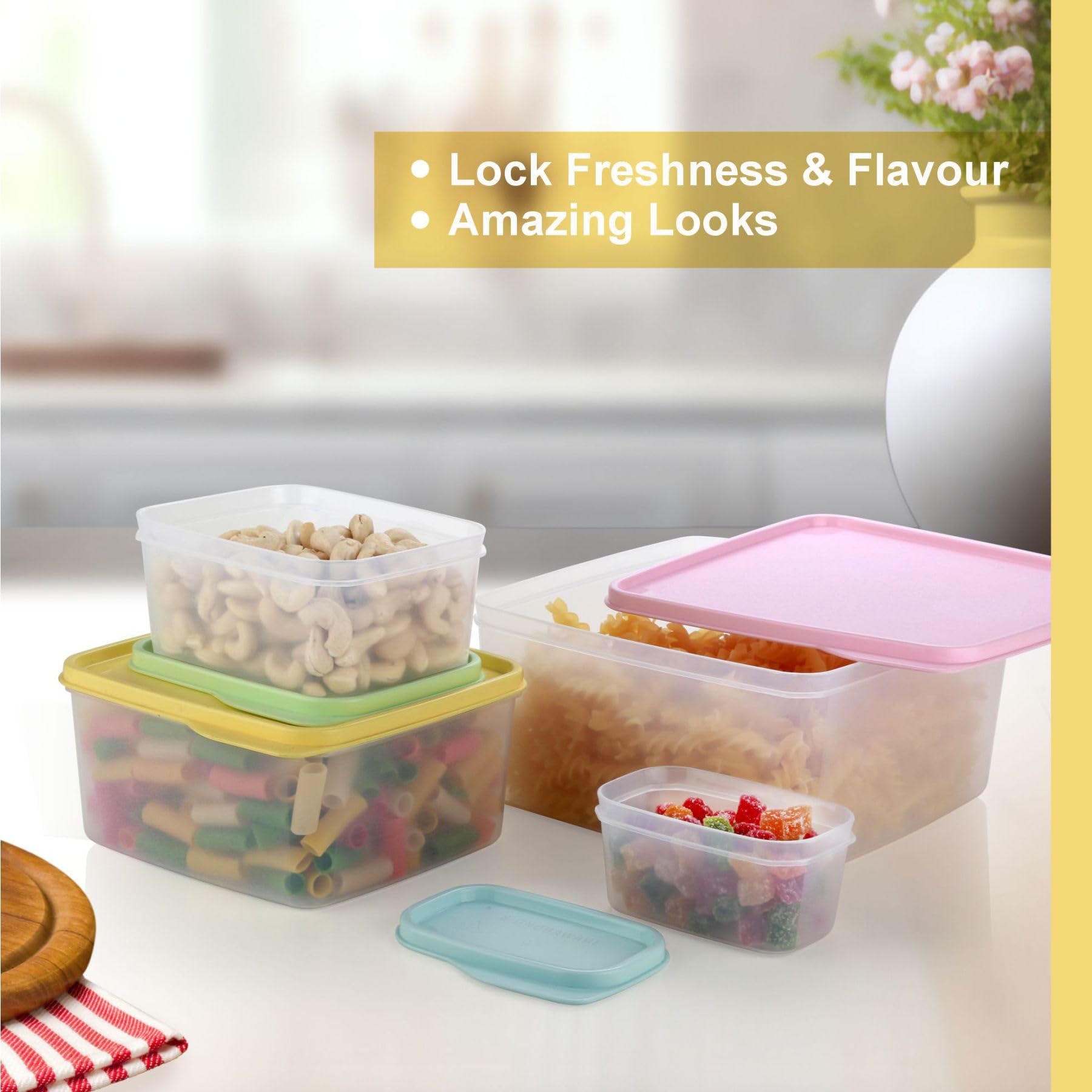 Signoraware Family Fresh Containers - Set of 4 -2 Signoraware Family Fresh Containers - Set of 4 -2