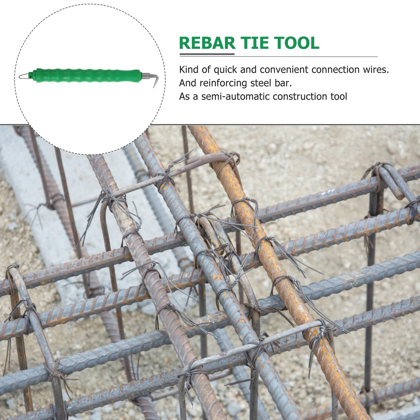1PCS Automatic Rebar Tie Wire Twister, Rebar Tie Wire Twister Tool, Rebar Wire Twister Pull Tie Wire Twister, Concrete Metal Wire Twisting Fence Tool (Red