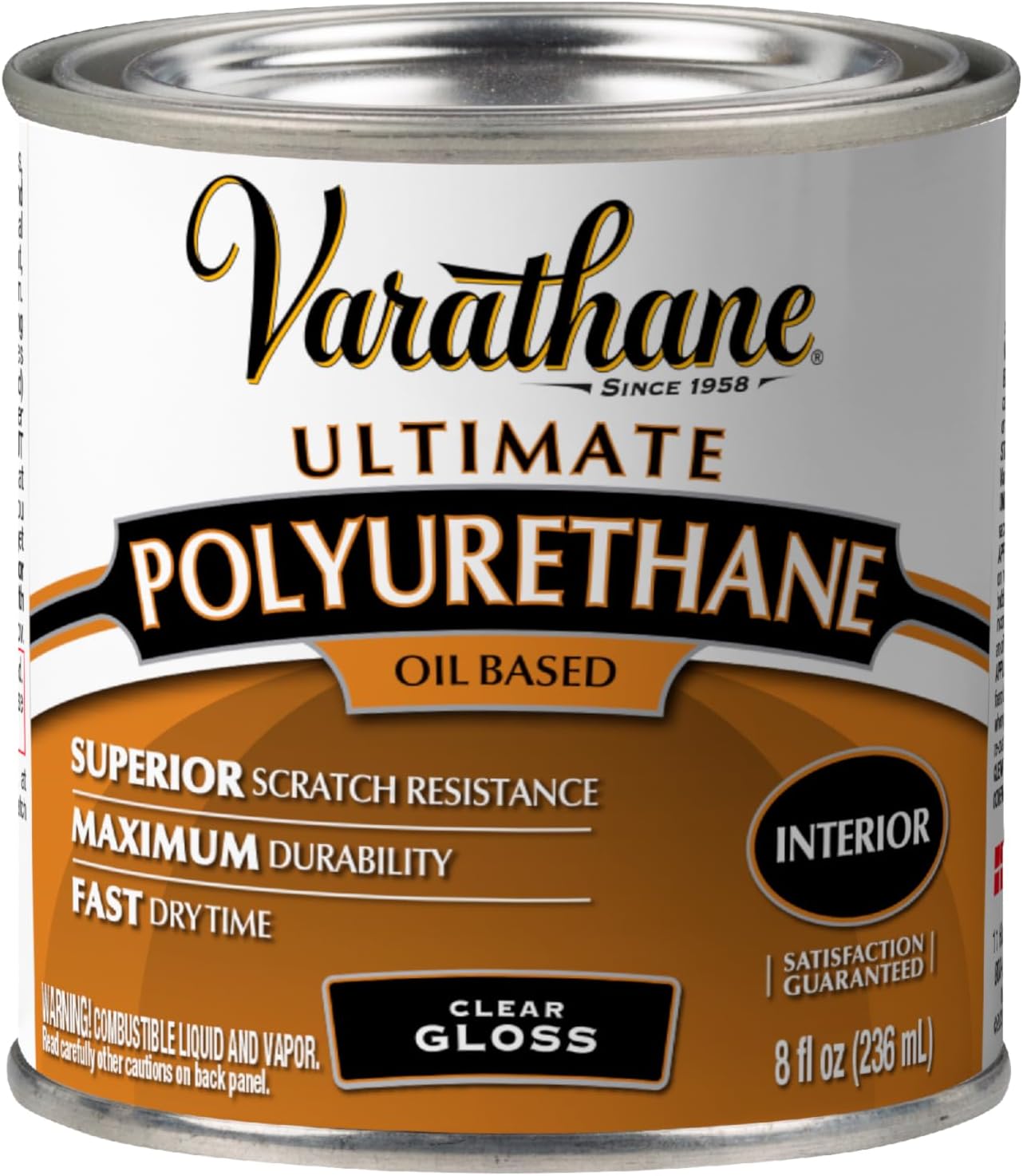 Varathane Oil-Based Ultimate Polyurethane, Half Pint, Gloss Finish