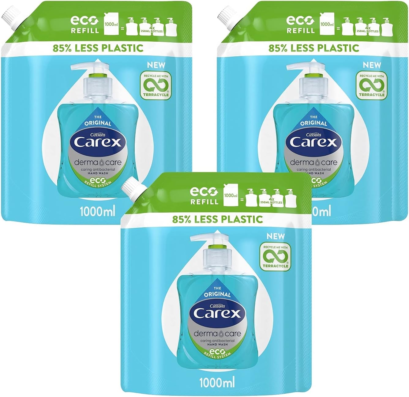 Carex Antibacterial Original Dermacare Hand Wash Liquid Soap Refill