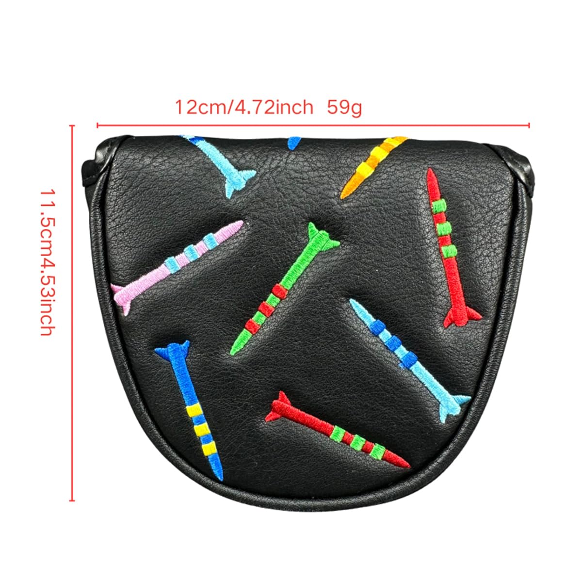 Alide Funda Magnética Para Putter De Golf, Mazo De PU Con Cierre Magnético, Portátil Y Fácil De Instalar (negro)