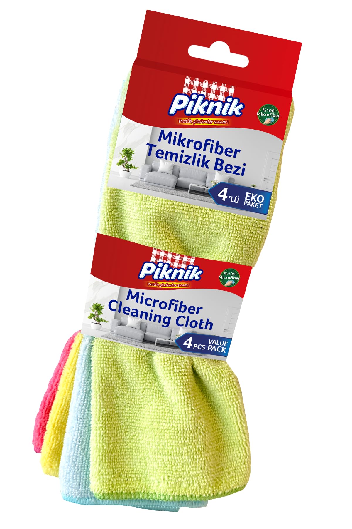 Piknik Mikrofiber Temizlik Bezi 4'lü
