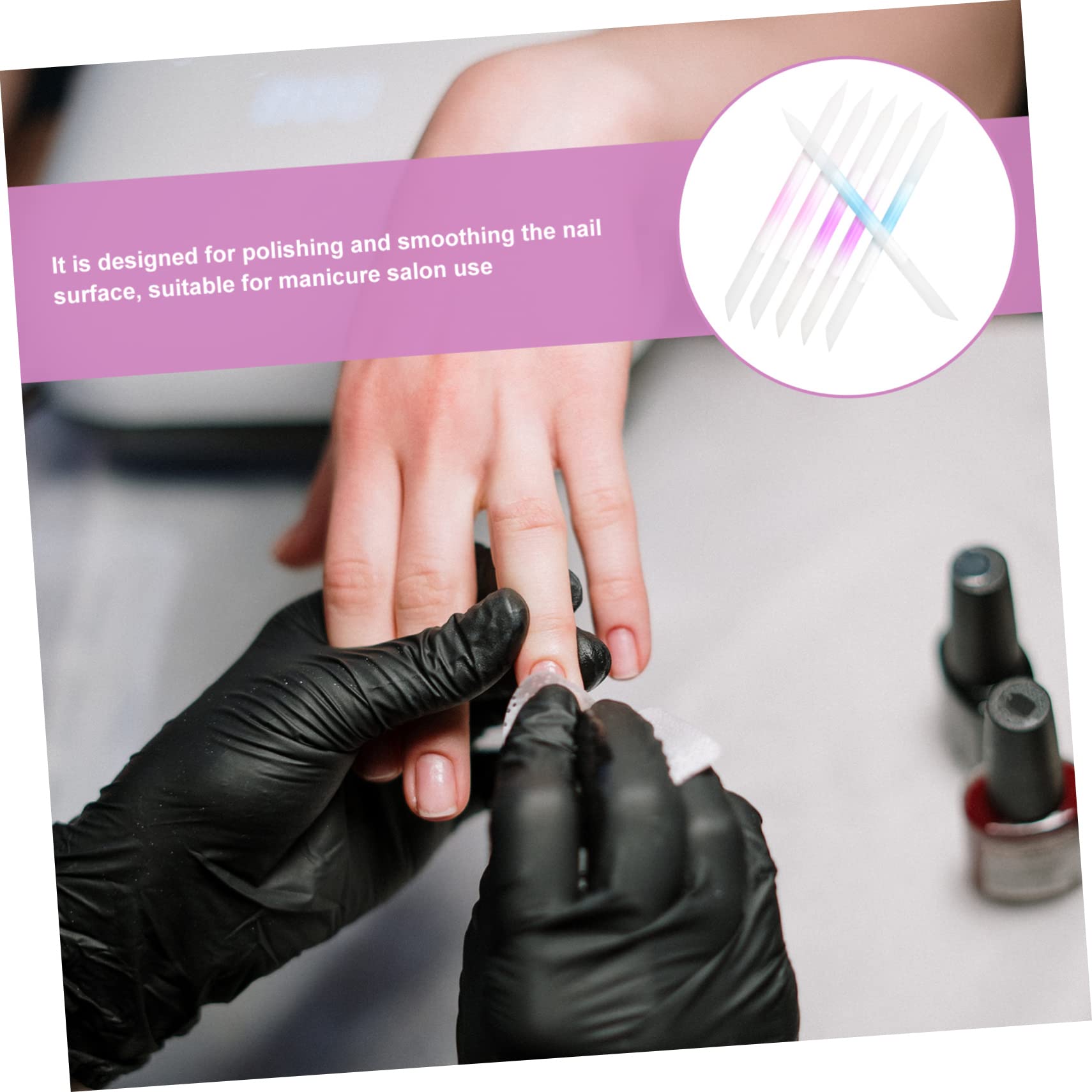 Healvian 18stücke Teiliges Bunter Glas-nagelfeilen Praktisches Nagelpflege-tool Für Maniküre Und Nail Art Zum Polieren Und Formen Der Nägel Für Persönlichen Gebrauch