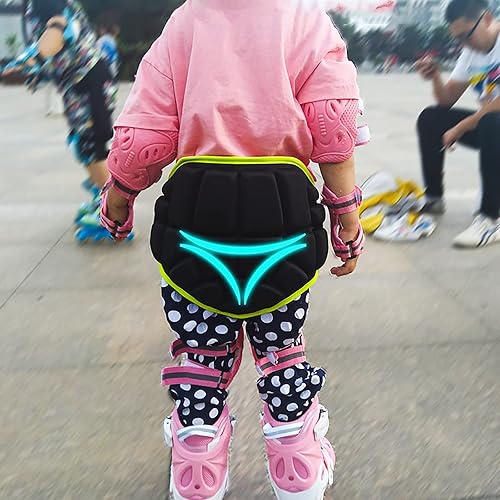 Miniatura 2 de Almohadilla protectora para patinaje para niños, esponja gruesa, protección de cadera, pantalones cortos ajustables para esquí, snowboard, pantalón