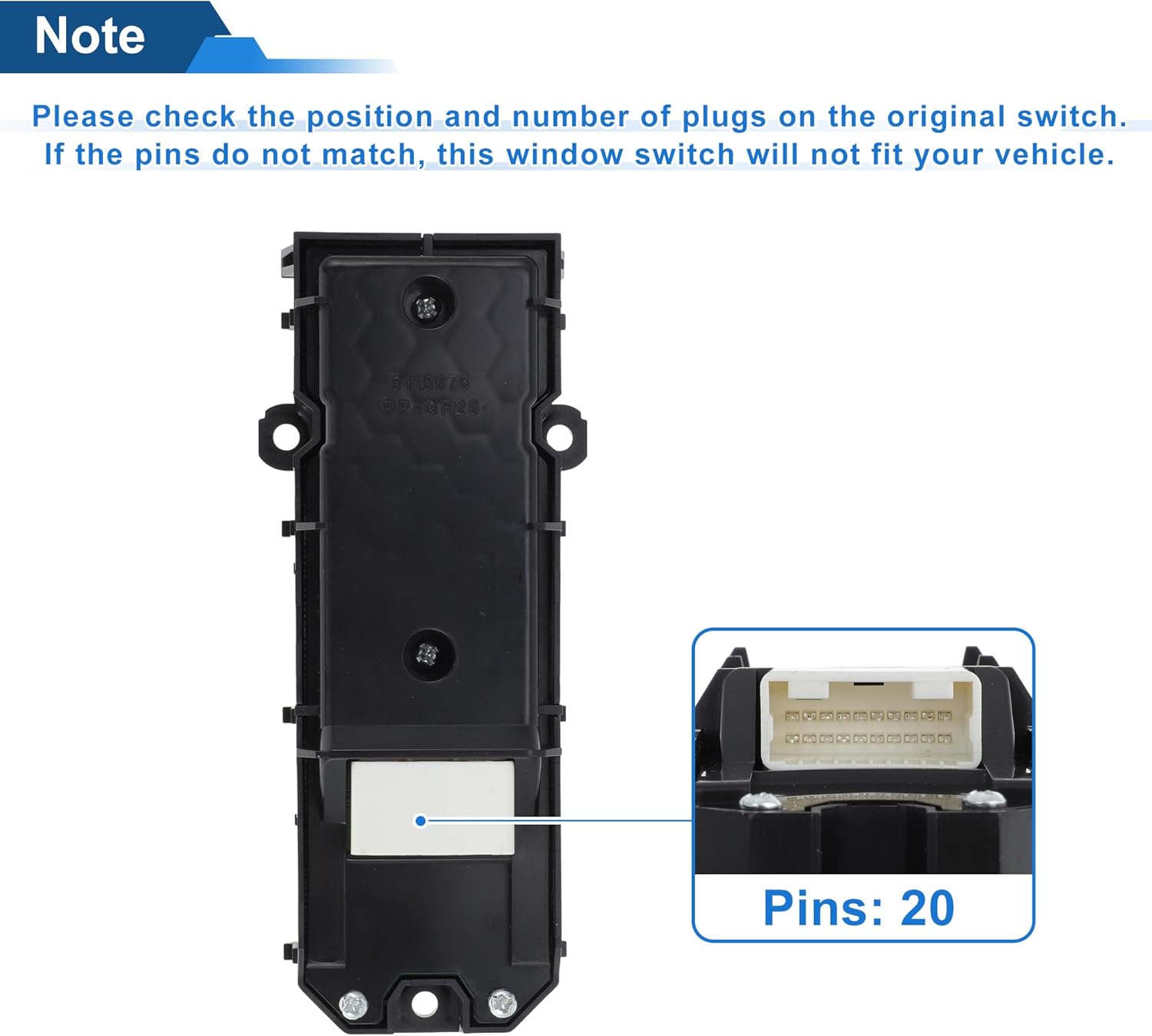 X AUTOHAUX Front Left Driver Side Power Window Switch for Lexus NX300 2018-2021 Window Control Switch No.8404078010 Black