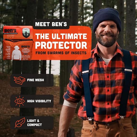Ben's InvisiNet Bug Jacket & Mitts, Fine Mesh Net, L/XL