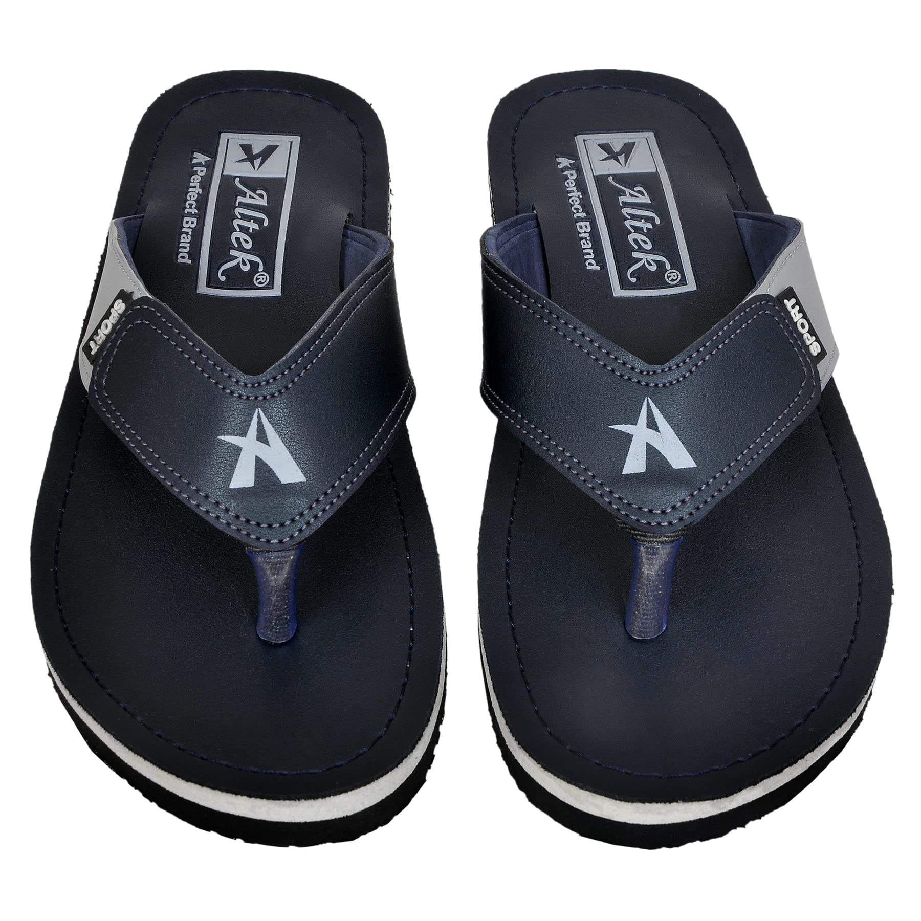 ALTEK Flip-Flops Slippers with Antiskid Design Rubber Sole Flat Chappals 7 UK - 14127_Blue_7 (B09X2QPS21) Amazon Price History, Amazon Price Tracker