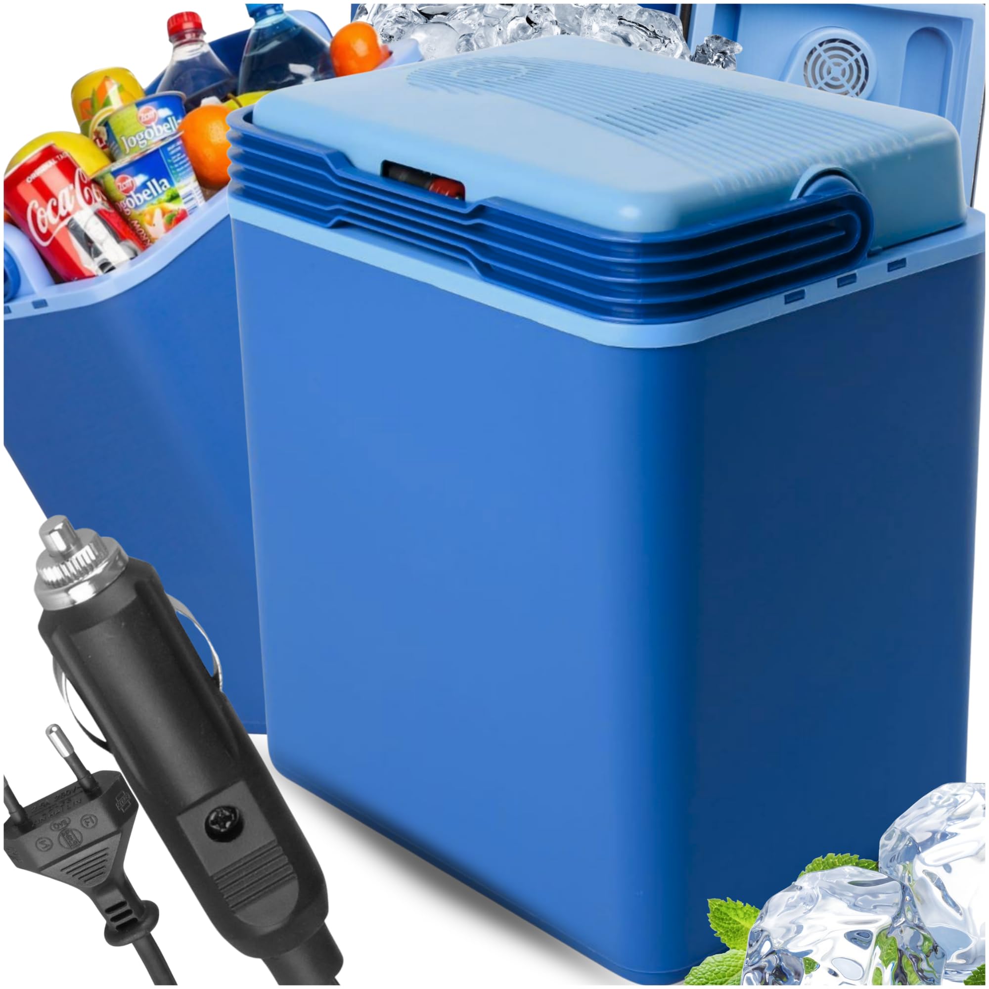 Elektrische Kühlbox 24L - 12V Thermobox, Camping Kühlschrank, elektrisch Isolierbox, tragbare Kühlbox für Auto, Boot, Garten und Reisen, kompakt und leise – Kamai Coolbox