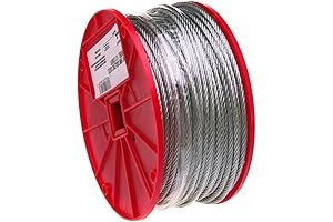 Campbell Galvanized 1/4 Inch x 250' Aircraft Cable