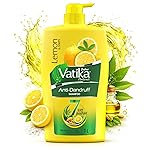 Dabur Vatika Naturals Anti Dandruff Shampoo – 640 ml | 7 Natural Herb Extracts | Contains Lemon, Methi & Tea Tree Oil | Exfoliates Flaky Scalp for Dandruff-Free Hair | Everyday Shampoo for Women & Men