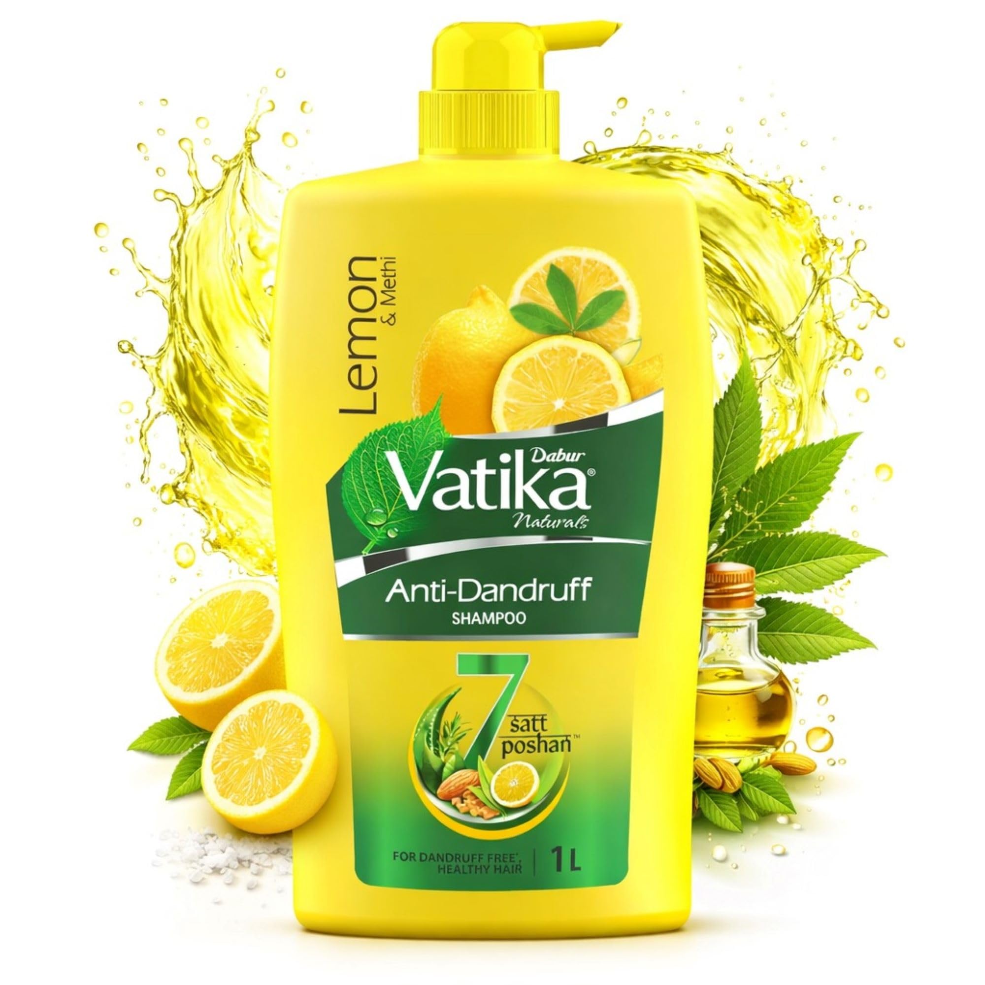 Dabur Vatika Anti-Dandruff Shampo - 640ml | Reduces Dandruff | Moisturises Scalp | Provides Gentle Cleansing, Conditioning & Nourishment to Hair | With Goodness of Lemon & Methi-image-41