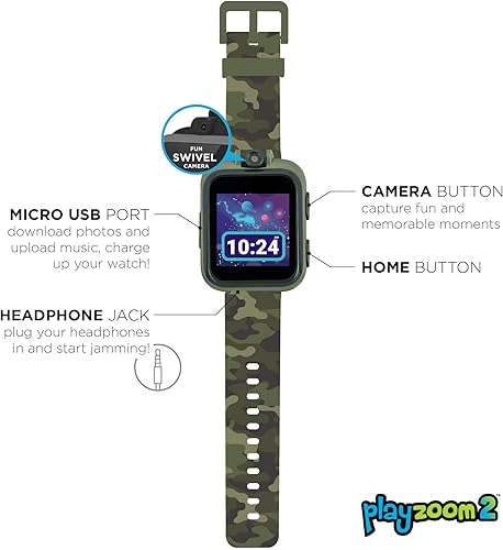 Miniatura 3 de PlayZoom 2 Kids - Reloj inteligente digital con cámara, reloj y juegos interactivos y educativos, juguete de aprendizaje para niños y niñas