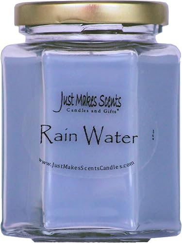 Agua de Lluvia Scented – Vela de soja con aroma | desprender Clean Fragancia fresca | vertida a mano en los Estados Unidos por simplemente hace