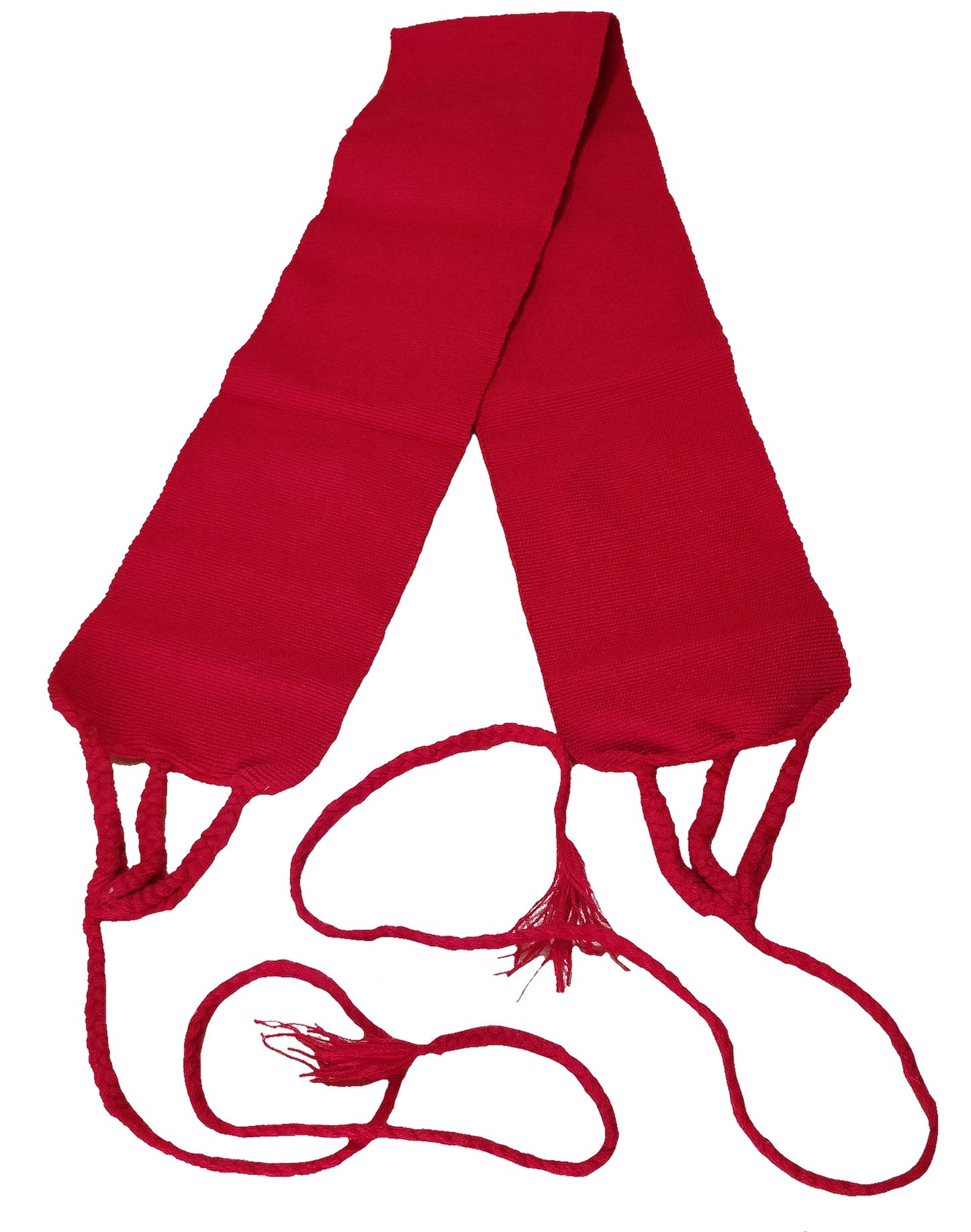 Mexican Flat Waist Belt Sash 31 Inches & 22 Inches Strings Traditional Embroidery Design Fiesta Party