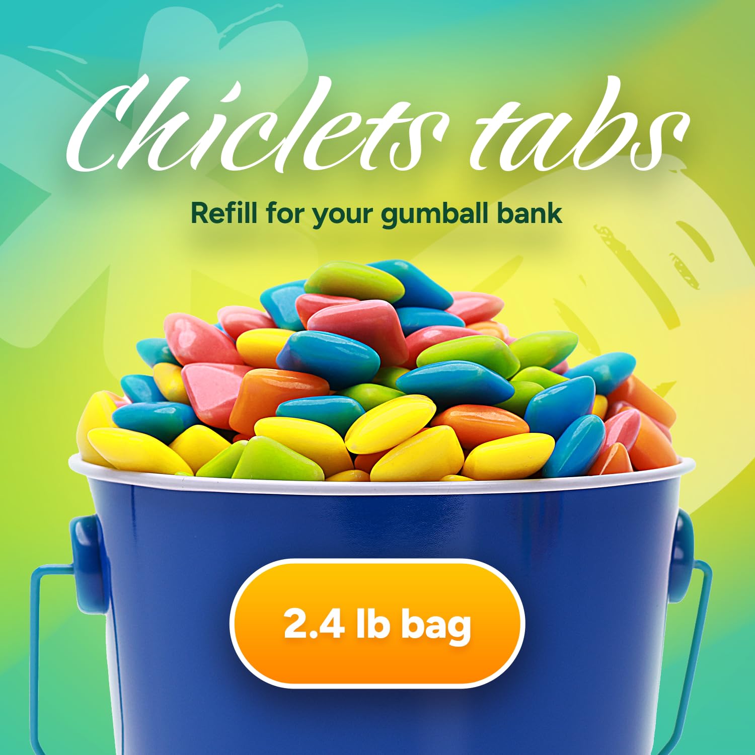 Chiclets Chewing Gum Bulk 5 Lb Bag Of Chicle Tabs Assorted Chewing Gum ...