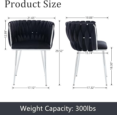 Miniatura 34 de Juego de 2 sillas de comedor de terciopelo morado, sillas tapizadas para cocina y comedor, sillas de lujo para ocio, sillas de acento modernas,