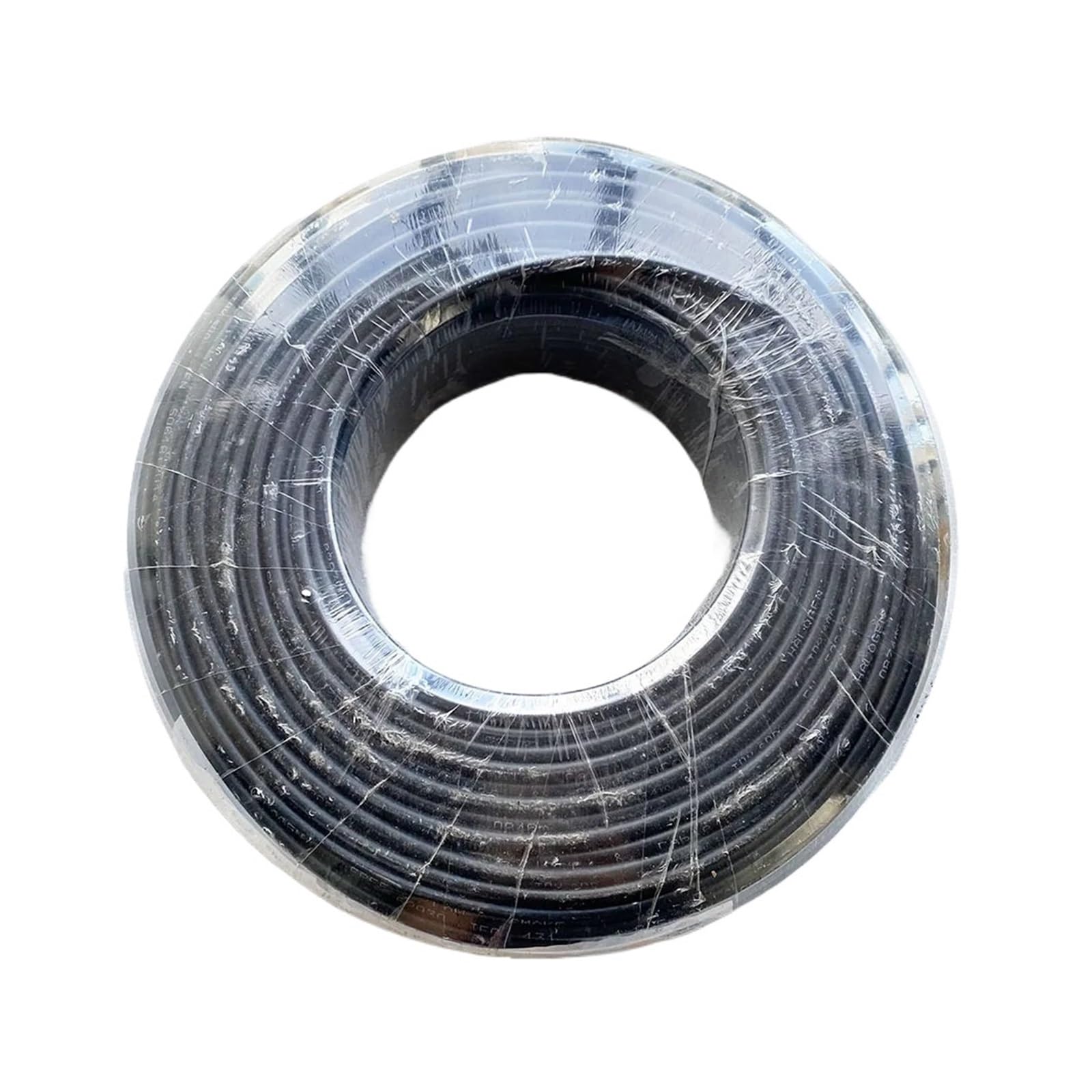Cable solar 100 metros/rollo 2,5 mm² (14 AWG) Cable fotovoltaico rojo o negro Conductor de cobre Certificación CE TUV (Color : 100Meters Black)