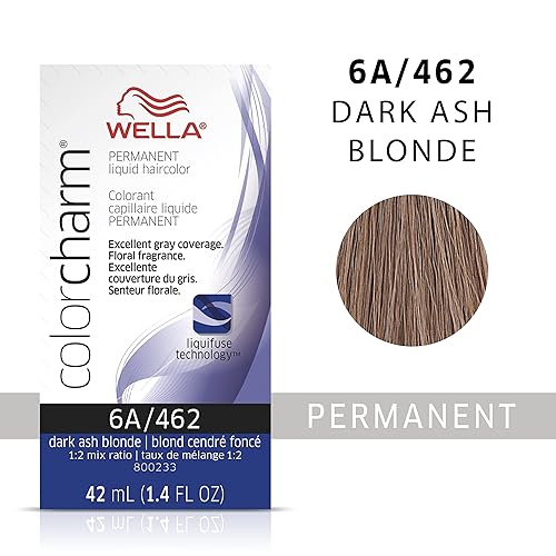 Miniatura 2 de Wella Color Charm - Tinte líquido permanente para el cabello para cobertura de canas 12AA rubio nórdico