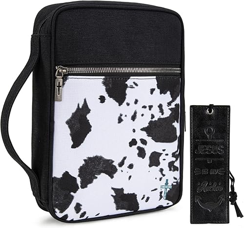 Miniatura 41 de Montana West Funda para la Biblia para mujeres y hombres con marcapáginas de cuero, fundas de transporte, bolsa de iglesia para protección al aire