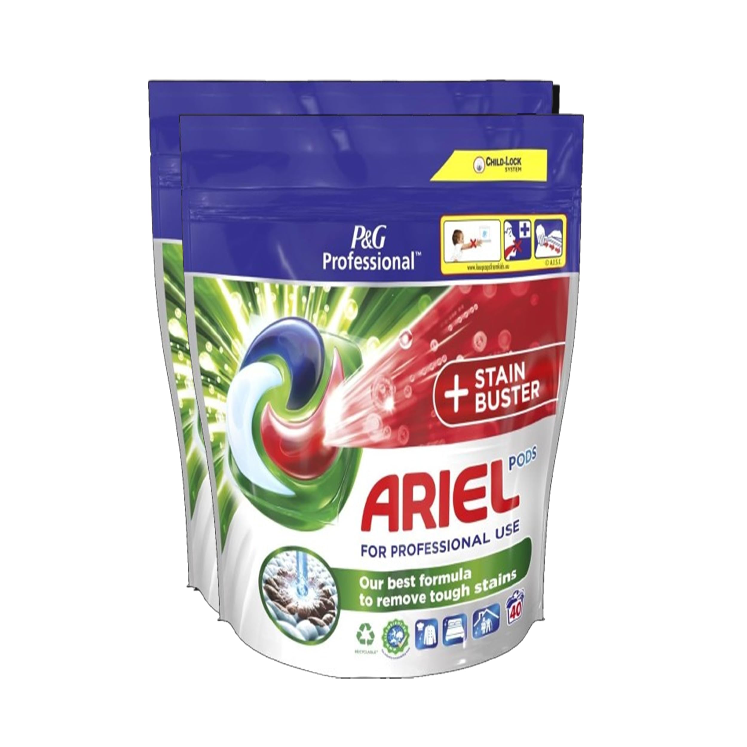 ARIEL Smacchiatore liquido professionale per 80 lavaggi (2x40)