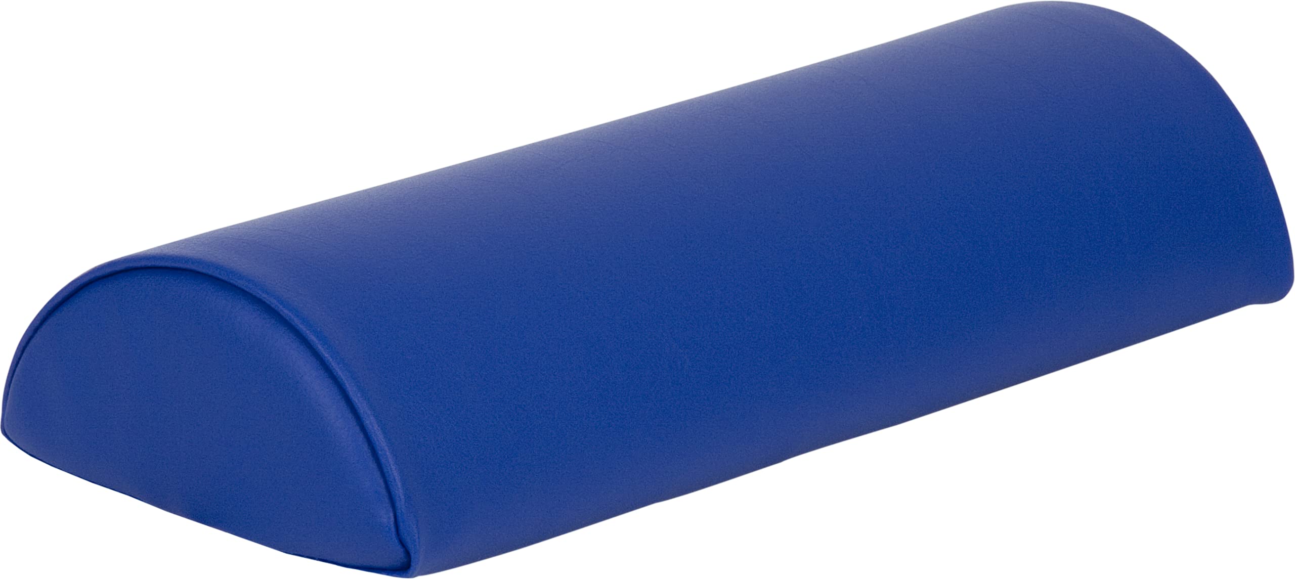 ATC Handels GmbH Halbrolle/Lagerungsrolle aus qualitativem Ether-Schaum in den Maßen 40cm x 15cm x 7,5cm, in 5 Entlastungsrolle - Entspannung - Nackenrolle - Kunstlederbezug (blau)