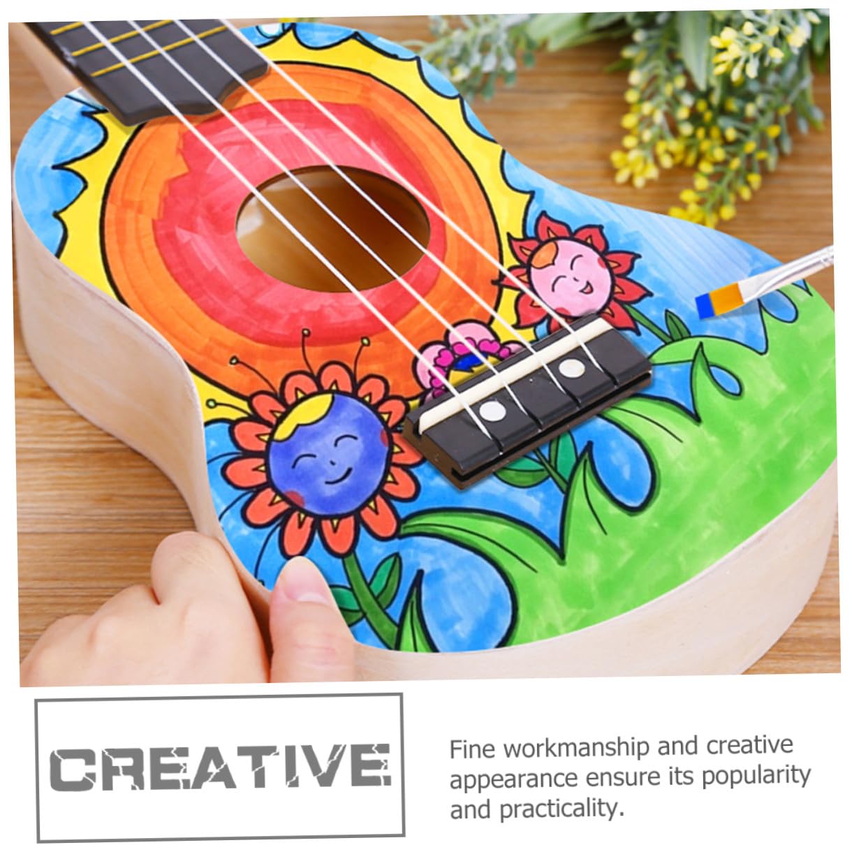 VANZACK 3 Juegos Kit de Ukulele DIY Materiales para Construcción Manual Instrumento Musical Educativo para Interacción Creativa