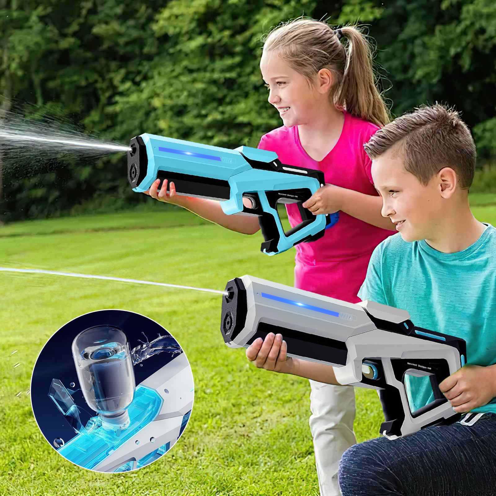 Elektrische Wasserpistole Mit Automatischer Wasseraufnahme – USB-aufladbar, 360ml Tank, 8-10m Reichweite, Für Kinder & Erwachsene Wasserspritzpistole Akku