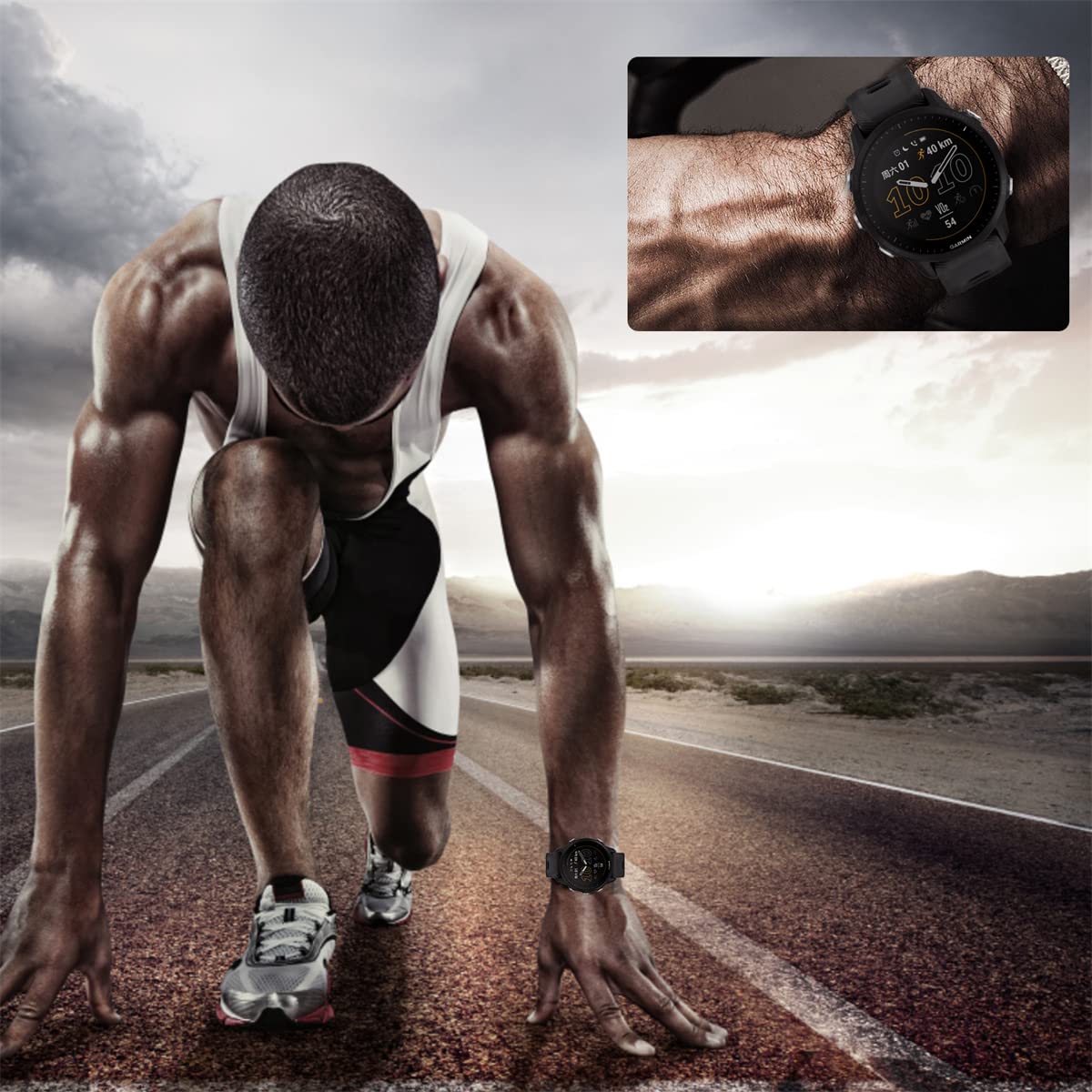 Diruite 4-Pack For Garmin Forerunner 55 Screen Protector Tempered Glass For Garmin Forerunner 55 Smart Watch [2.5D 9H Hardness][Anti-Scratch][Optimized Version - View #9