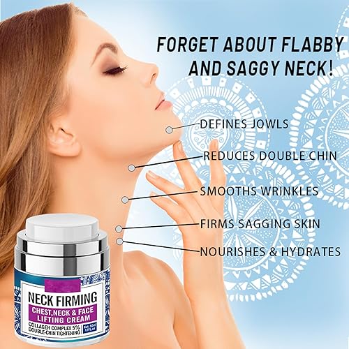 Miniatura 3 de Crema reafirmante para el cuello que aprieta la piel flácida, crema para el cuello antienvejecimiento, línea fina de arrugas suaves, piel suelta