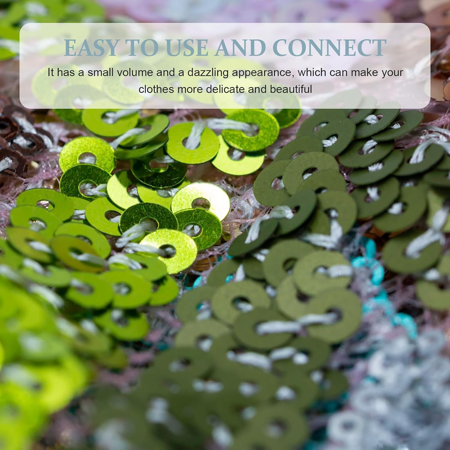 Flat Round Sequins for DIY Craft Lovers, 1 Box Plastic