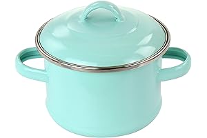 Martha Stewart Steel 0.25 Qt Turquoise Mini Dutch Oven