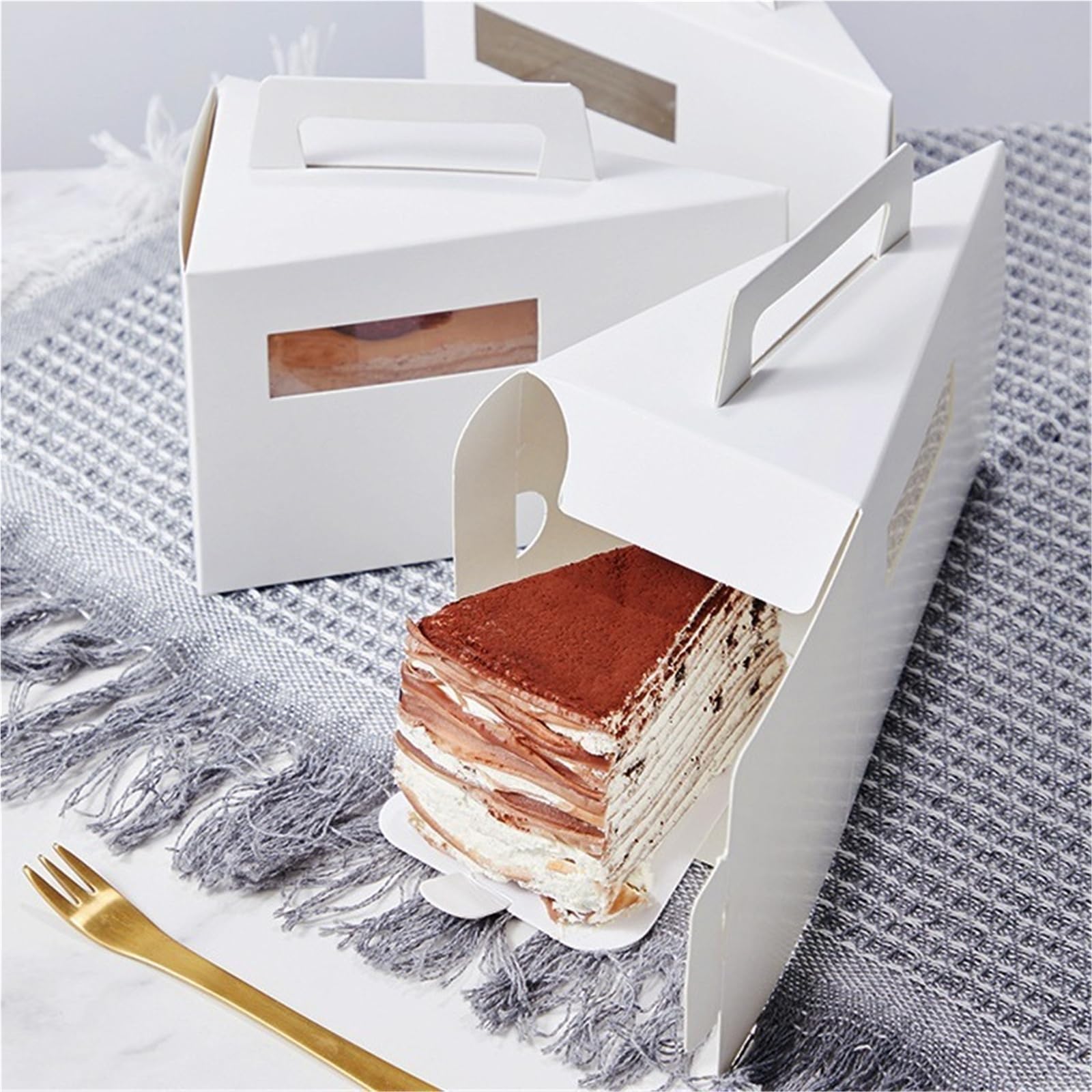 Scatola per Torte Scatola for fette di torta triangolare da 30 pezzi