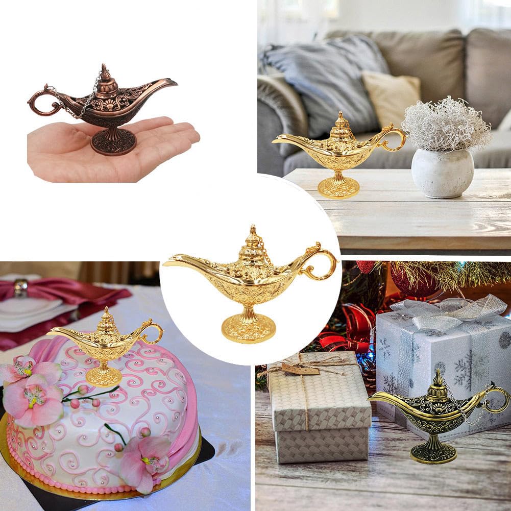 Amazon.com: Honoro Vintage Legend Aladdin Magic Genie Lamp - Metal
