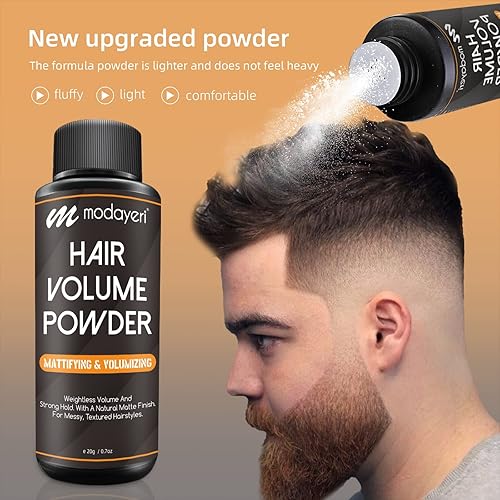 Miniatura 3 de Polvo voluminizador para el cabello volumen ligero y fuerte sujeción, con un acabado mate natural, para peinados desordenados, texturizados,