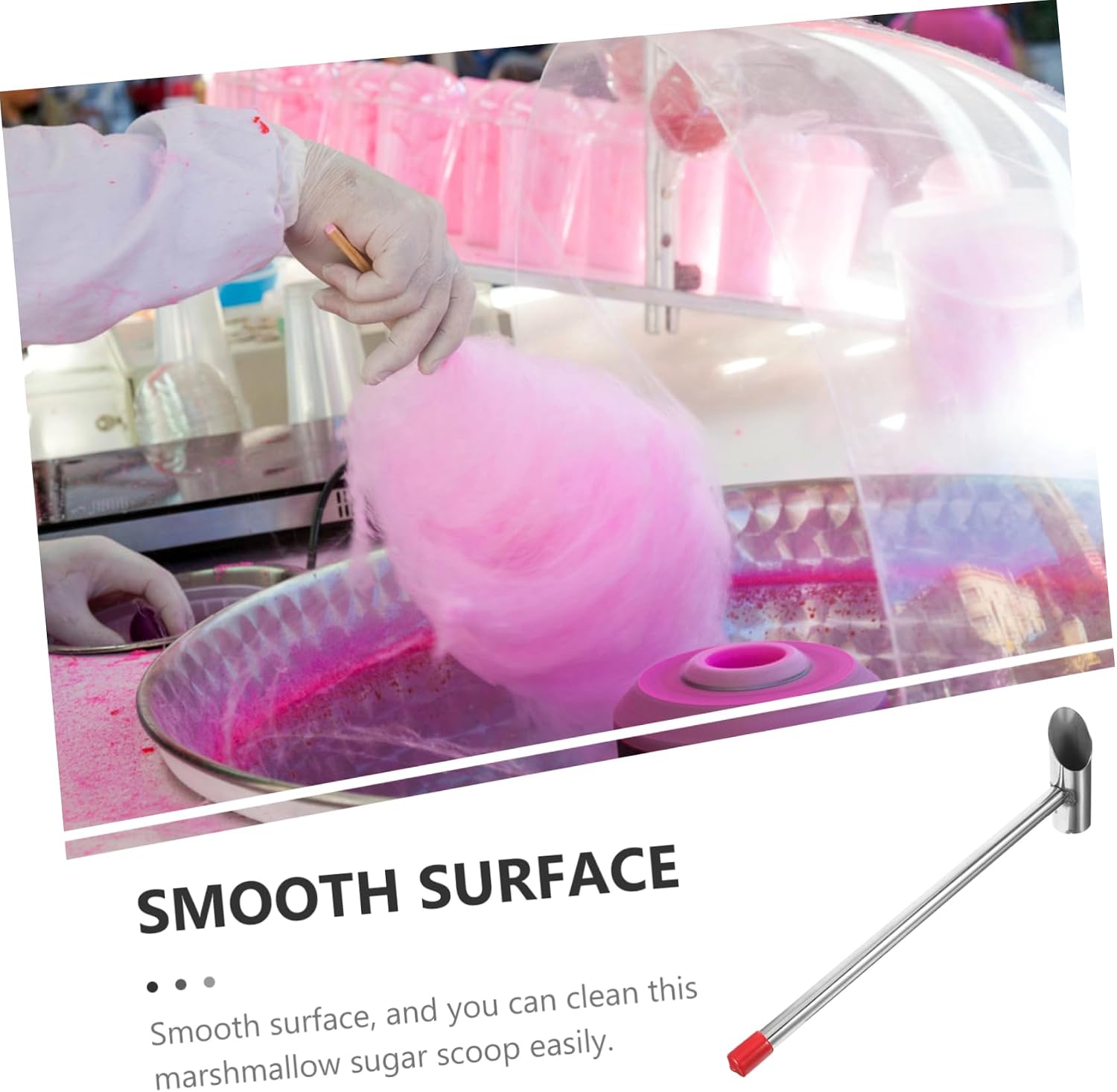 Uonlytech Multi-function Food Scoop Kitchen Marshmallow Cup Sugar Spoon Reusable Candy Scooper
