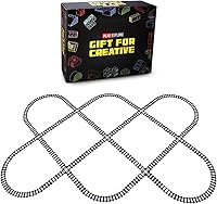 Vista 2 de 103pcs-City Train Tracks Extension Accessory Set, Compatible with Major City Train Sets 60205 60238, Railroad Building Toy for Kids, Gift for Train