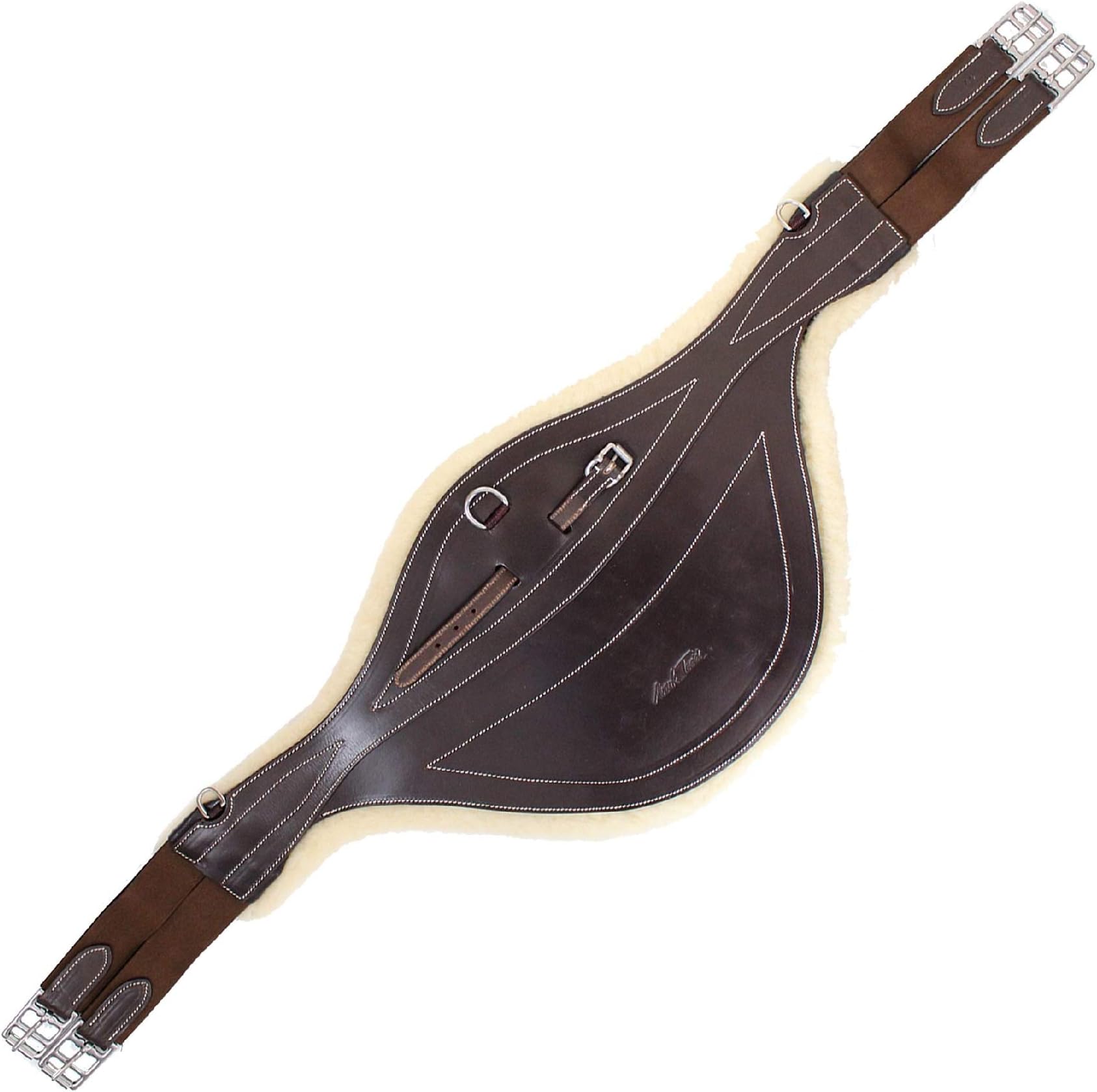 Mark Todd Deluxe Synthetic Stud Girth with Carbine Hook (46 inches) (Havana)