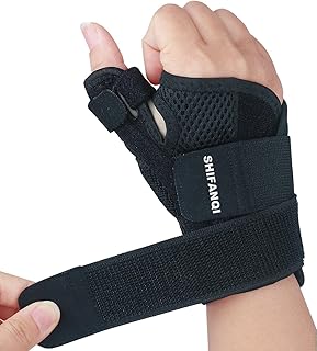 Thumb Brace for Left Right Hand, Trigger Thumb Stabilizer for Carpal Tunnel, Tendonitis, Arthritis, Sprains, Strains, Reversible Wrist Brace with Thumb Spica Splint (Original)