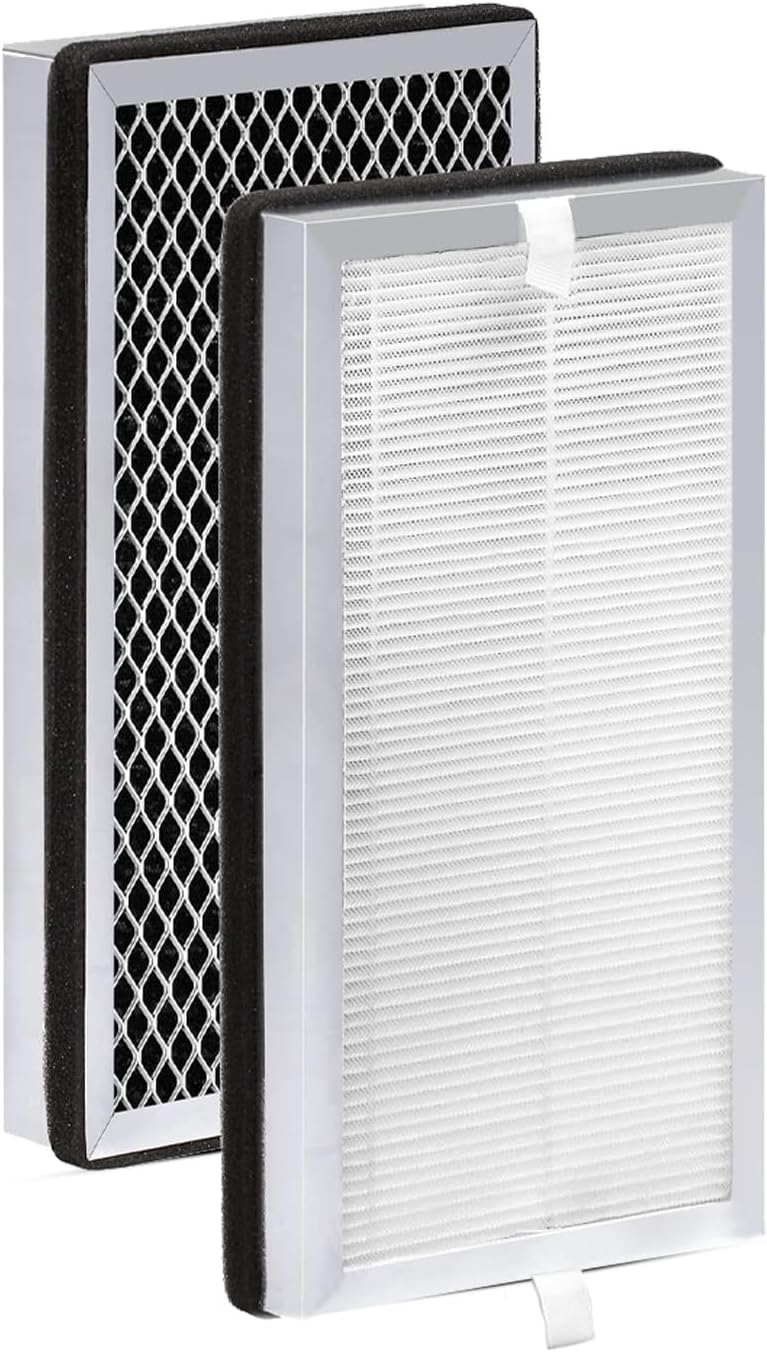 EMSU Air Purifier Replacement Filter, Compatible with 15, 3 in 1 Integration of Pre-Filter, H13 True HEPA and Activated Carbon
