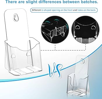 Amazon.com: xydstay Acrylic Brochure Holder 4x9 Inches Slant Back