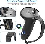 Silicone Cover Set for Meta Quest 3S,VR Accessories for Meta Quest 3S,7-in-1Protective Case with Damping Dots, Anti-Scratch, Easy Install,Lens Protection, Oil-Resistant Non-Yellowing (Black)