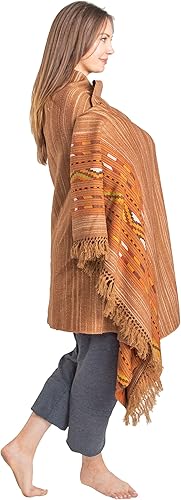 Miniatura 9 de Om Shanti Crafts Meditación - Chal o manta 100% lana, envoltura de lana, bufanda de lana de gran tamaño, manta india, unisex