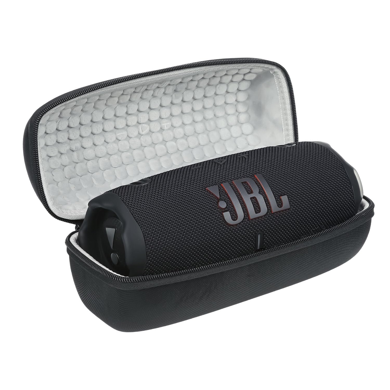Funda de Transporte Compatible con Altavoz Bluetooth JBL Charge 6, Resistente al Agua, Resistente al Agua, Funda Protectora de Almacenamiento portátil de Viaje, Color Negro
