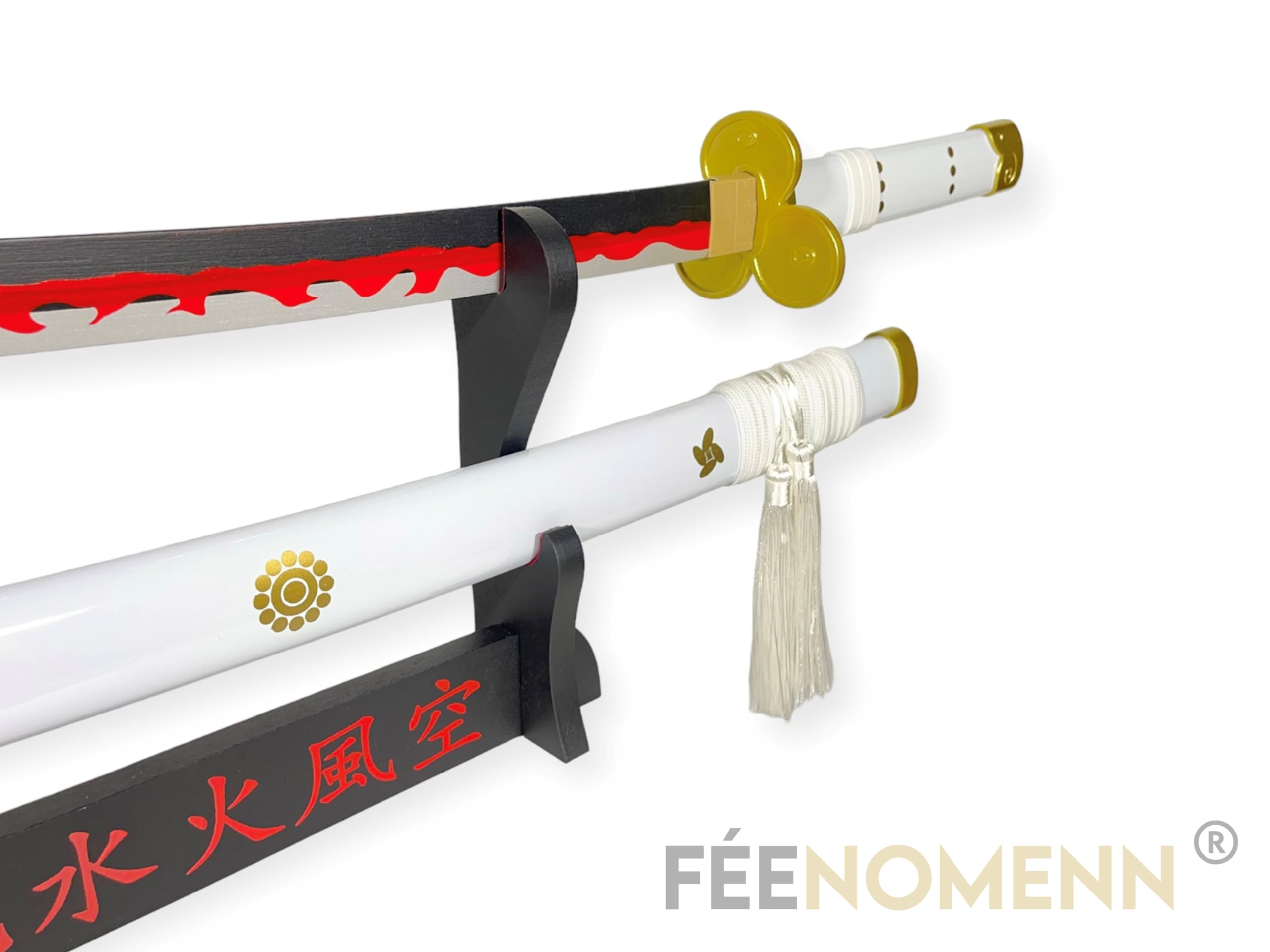 Katana Decorativa Giapponese - Spada di Zoro (Ame No Habakiri) - Supporto Premium Incluso