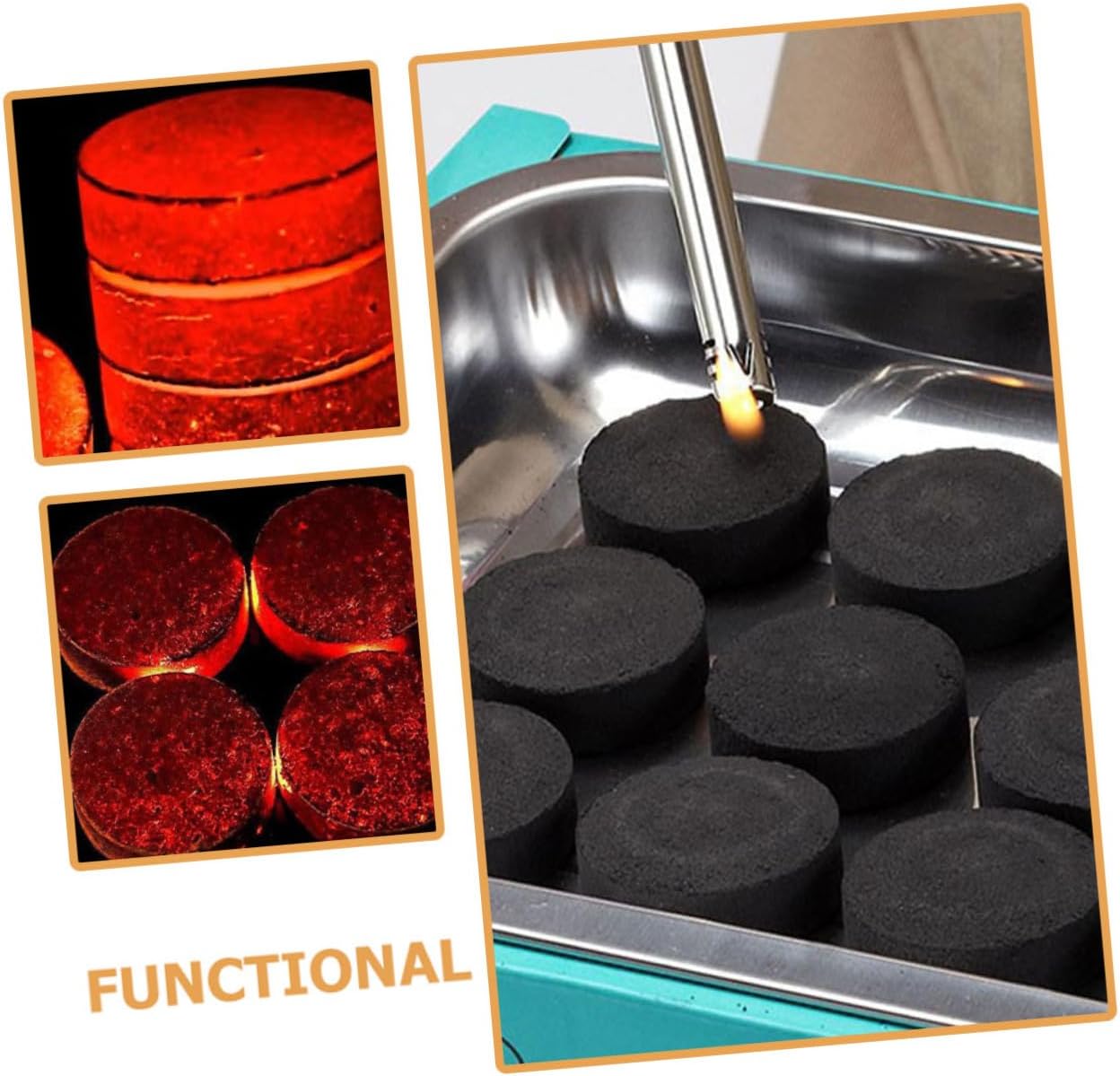 Totority 70pcs Multifunctional Fire Charcoals BBQ Charcoal for Outdoor Camping Grill Stove for Outdoor Enthusiasts