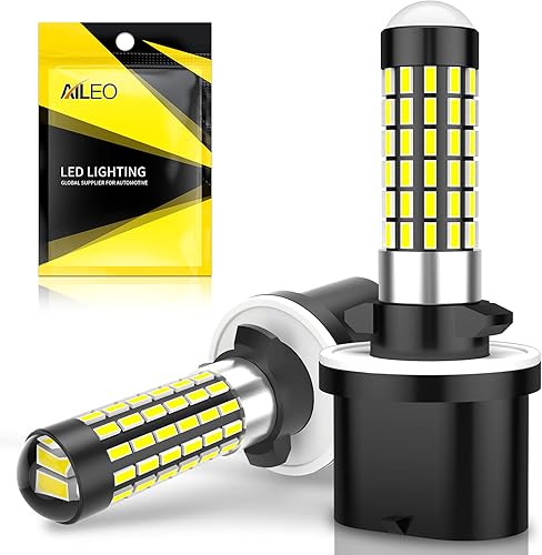 Miniatura 1 de H1 Luces antiniebla LED DRL de 1200 lúmenes, haz de 360, bombillas LED de xenón 6000 K, bombillas de repuesto superbrillantes para automóviles,