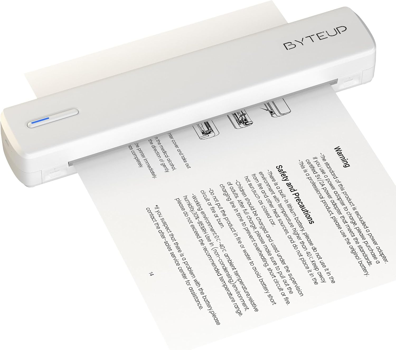 C80 Portable Thermal Printer, Wireless Bluetooth for iOS/Android/PC, Ink-Free Printing for A4 & US Letter, Home, Office, Travel, Tattoo Transfer