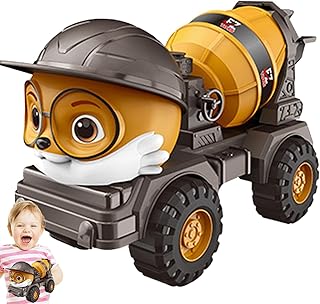 Excavator Construction Car Toy, Mini Excavator and Dump Truck Set, Construction Vehicle Toys with Dump Truck and Toy Trucks, Fun and Educational for Teens and Toddler Suanq